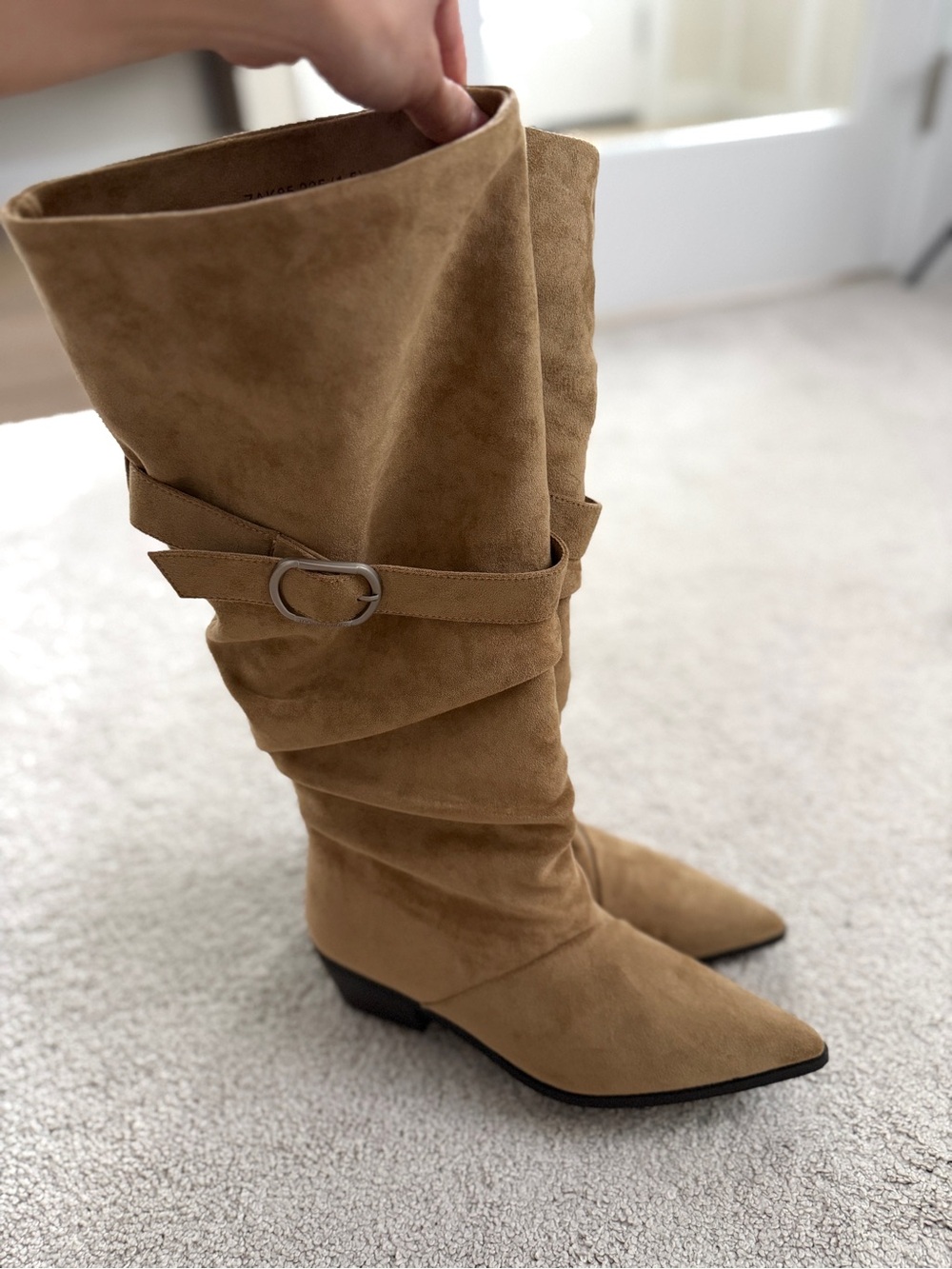 Brand new Women’s Tall Slouch Suede Knee-High Boot - Tan